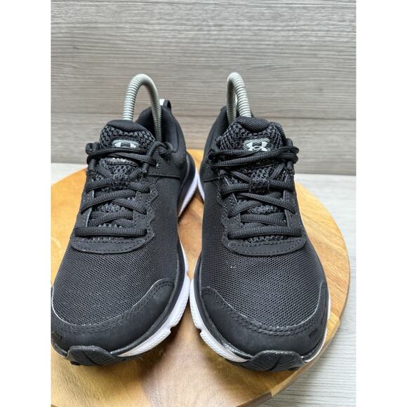 Wmns Under Armor Charged Assert 10 Black Athletic Shoe / 3026180 001 / Sz 7 - Picture 3 of 9